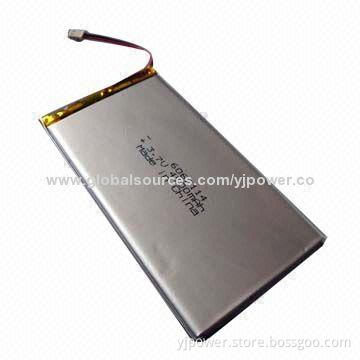 4,500mAh 3.7V Li-polymer Rechargeable Battery, 2.75V Discharge Cut-off Voltage